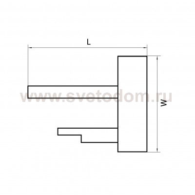 Заглушка концевая однофазная Lightstar 502169 Barra