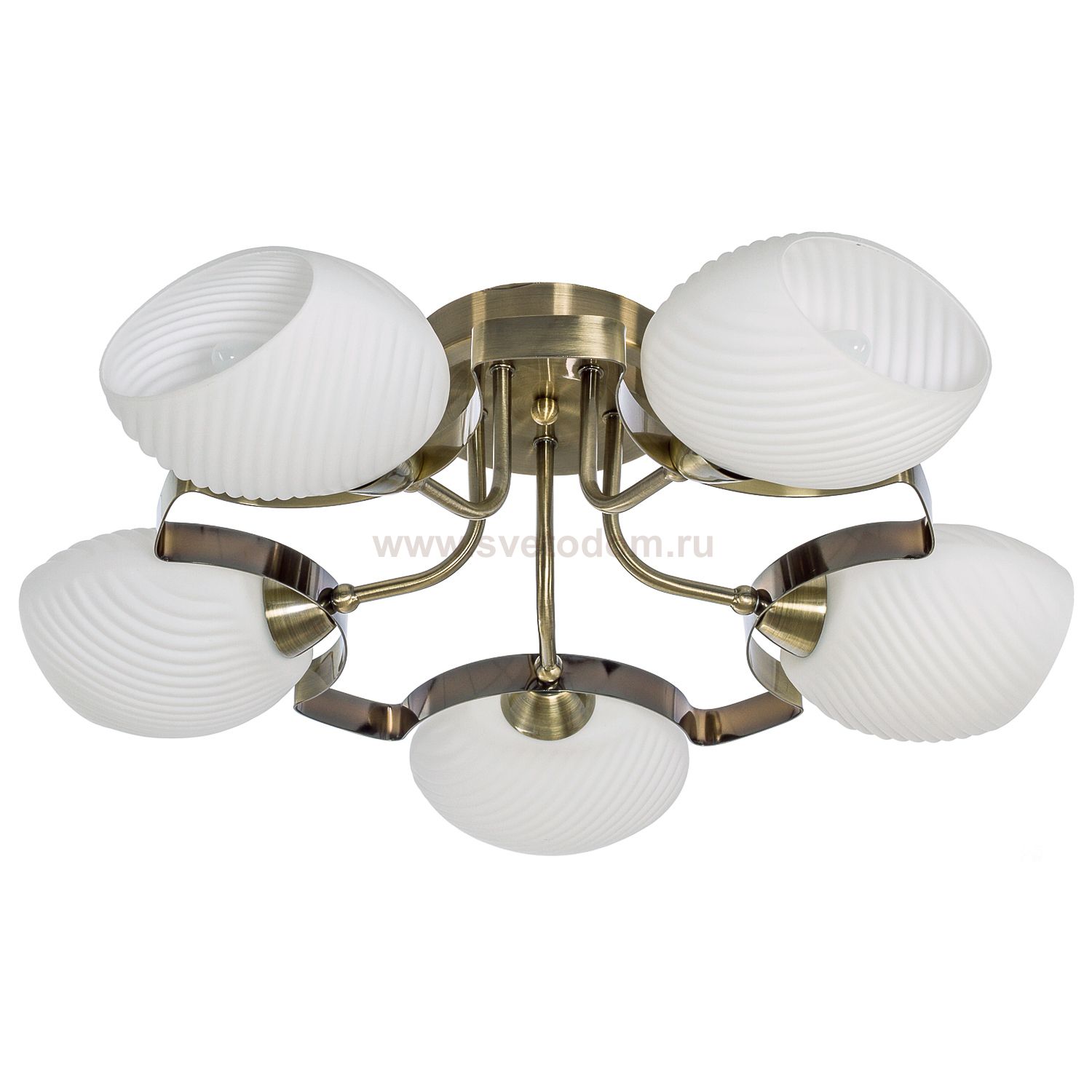 Светильник ЭкономСвет 50228/5BCU WT*6