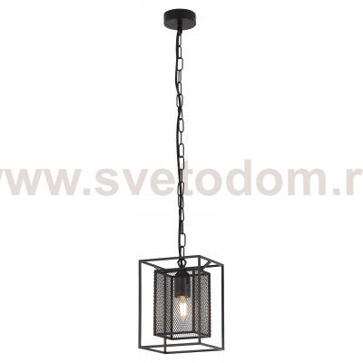 Светильник подвесной (подвес) Rivoli Michaela 5023-211 потолочный 1 х Е27 40 Вт черный лофт - кантри