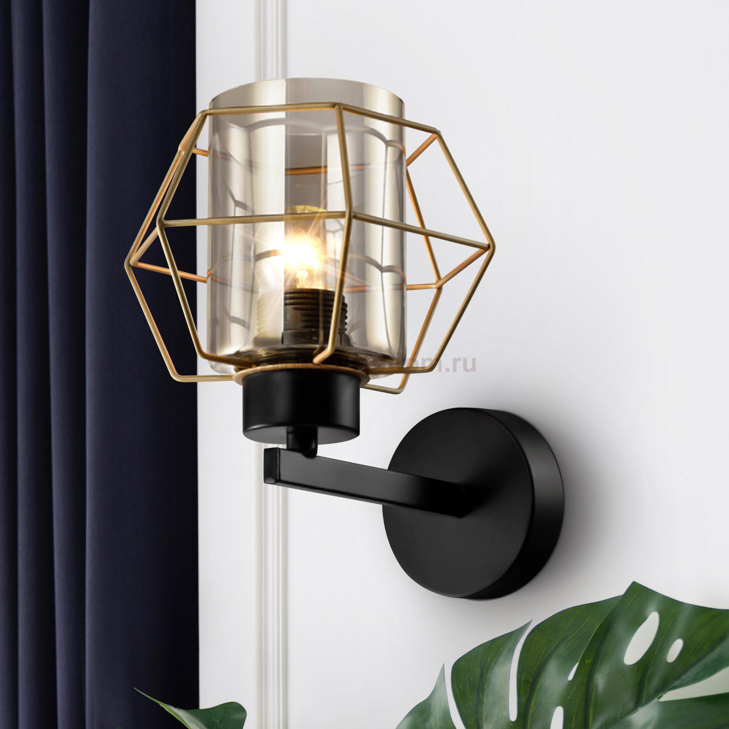 Бра светильник Rivoli Gabriele 5025-401 настенный 1 х Е27 40 Вт лофт - кантри