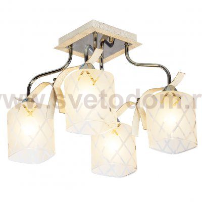 Потолочный светильник Экономсвет 50262/4CR+WTD WT