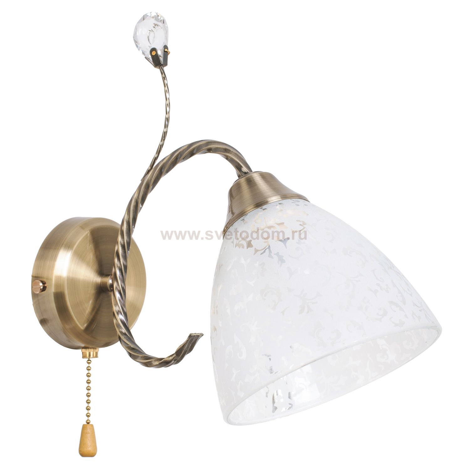 Светильник бра классическое Экономсвет 50391/1wAB WT
