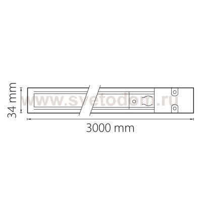 Трек четырехконтактный трехфазный Lightstar 504036 Barra