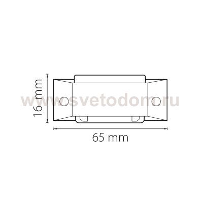 Соединитель малый прямой трехфазный Lightstar 504109 Barra