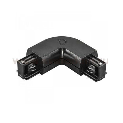 Соединитель L-образный трехфазный черный Lightstar 504127 Barra
