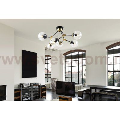 Люстра Rivoli Parte 5044-306 6 х Е14 40 Вт лофт - кантри