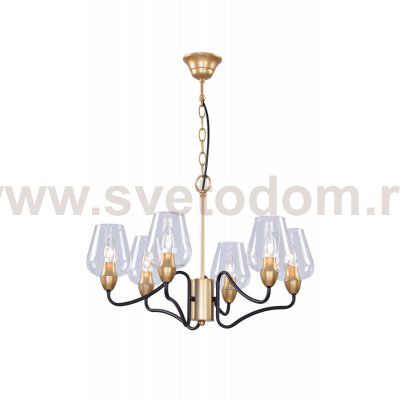 Люстра Rivoli Fresco 5045-206 6 * E14 40 Вт лофт - кантри