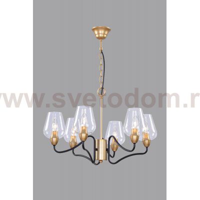 Люстра Rivoli Fresco 5045-206 6 * E14 40 Вт лофт - кантри