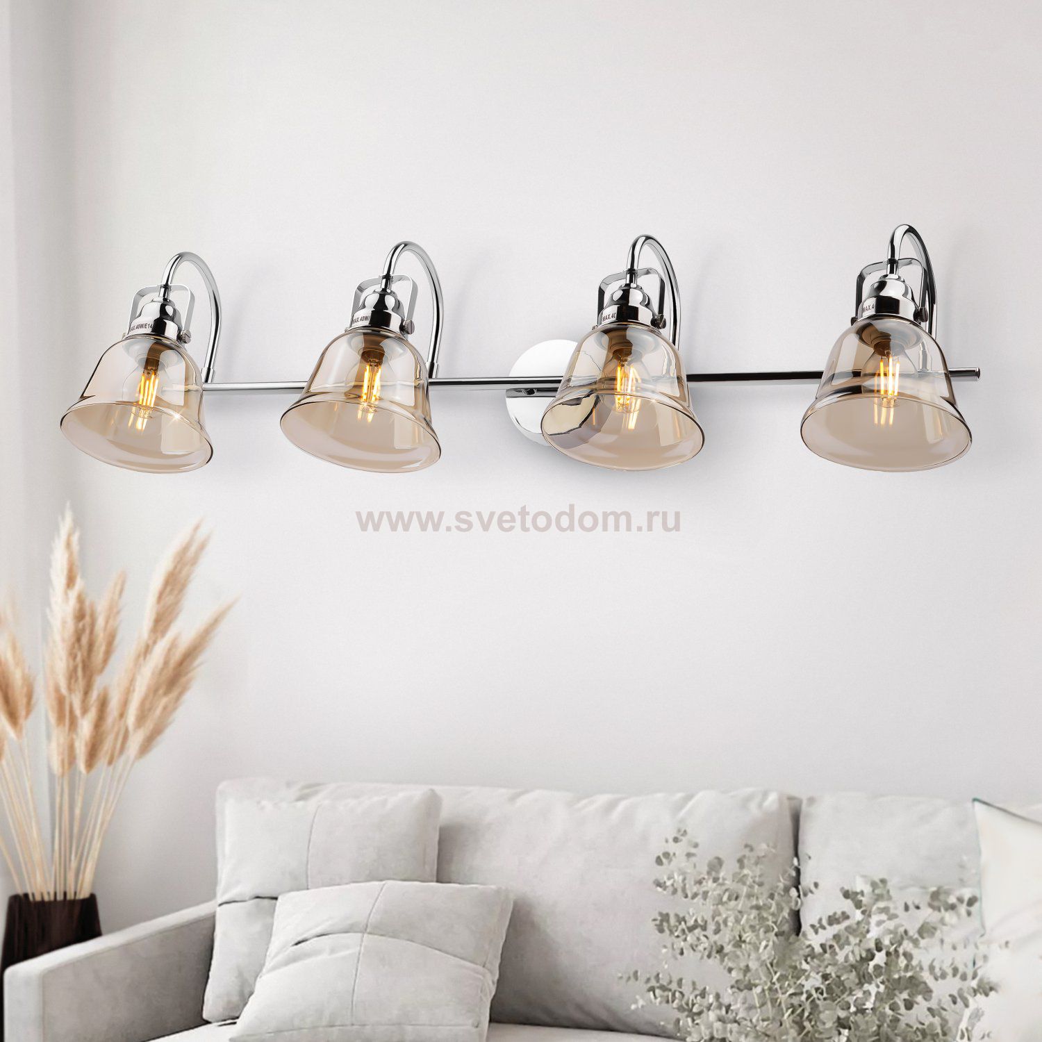 Светильник настенный Rivoli Avrora 5055-704 4 х E14 40 Вт лофт - кантри