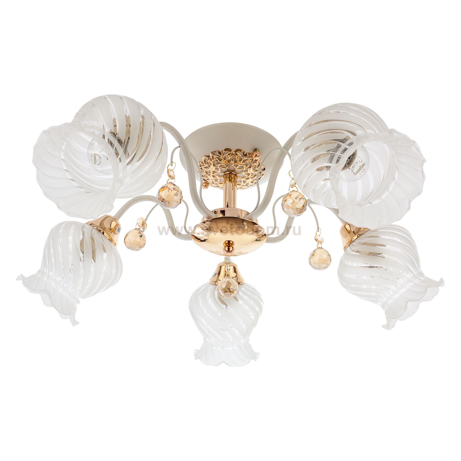 Люстра классическая Экономсвет 50574/5FGD+WT WT