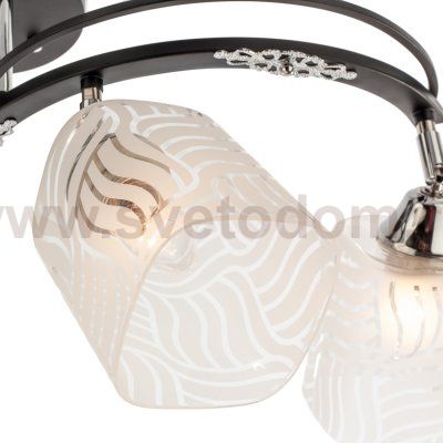 Светильник ЭкономСвет 50578/4CR+BK WT