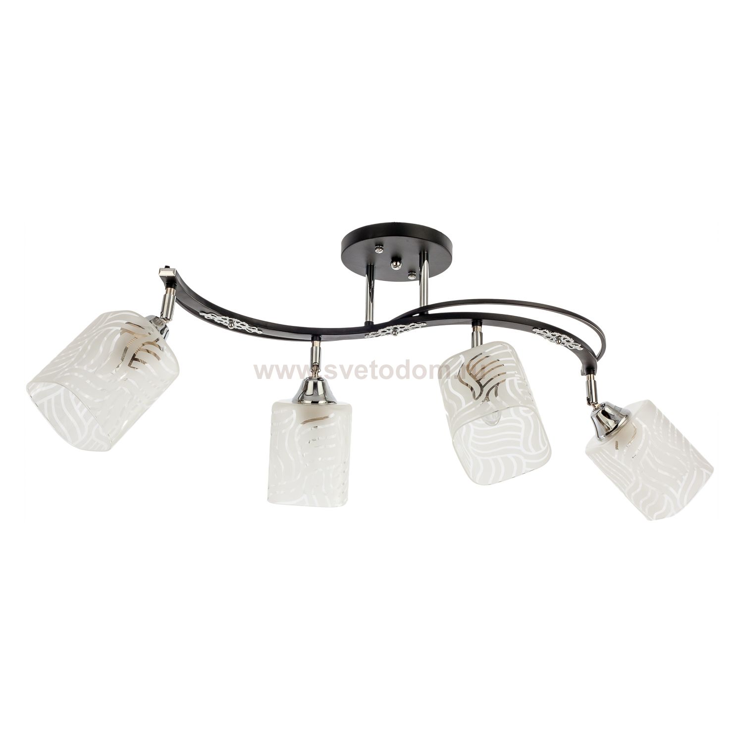 Спотовый светильник 50578/4CR+BK WT ЭкономСвет