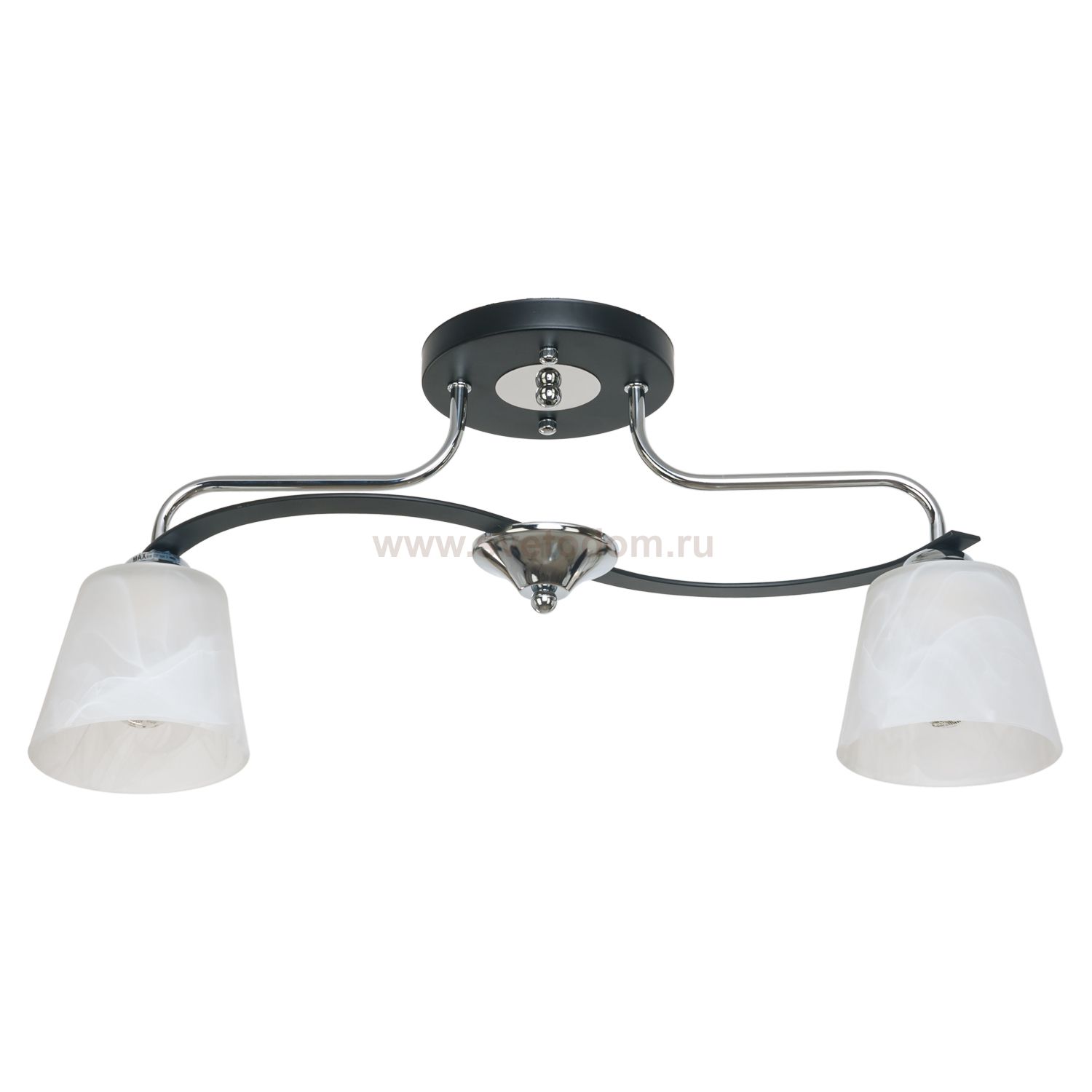 Светильник ЭкономСвет 50584/2CR+BK WT