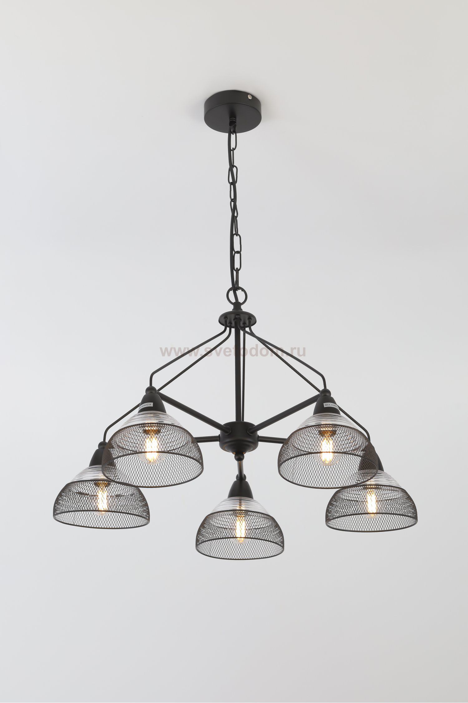 Люстра Rivoli Avda 5060-205 5 х E14 40 Вт лофт - кантри