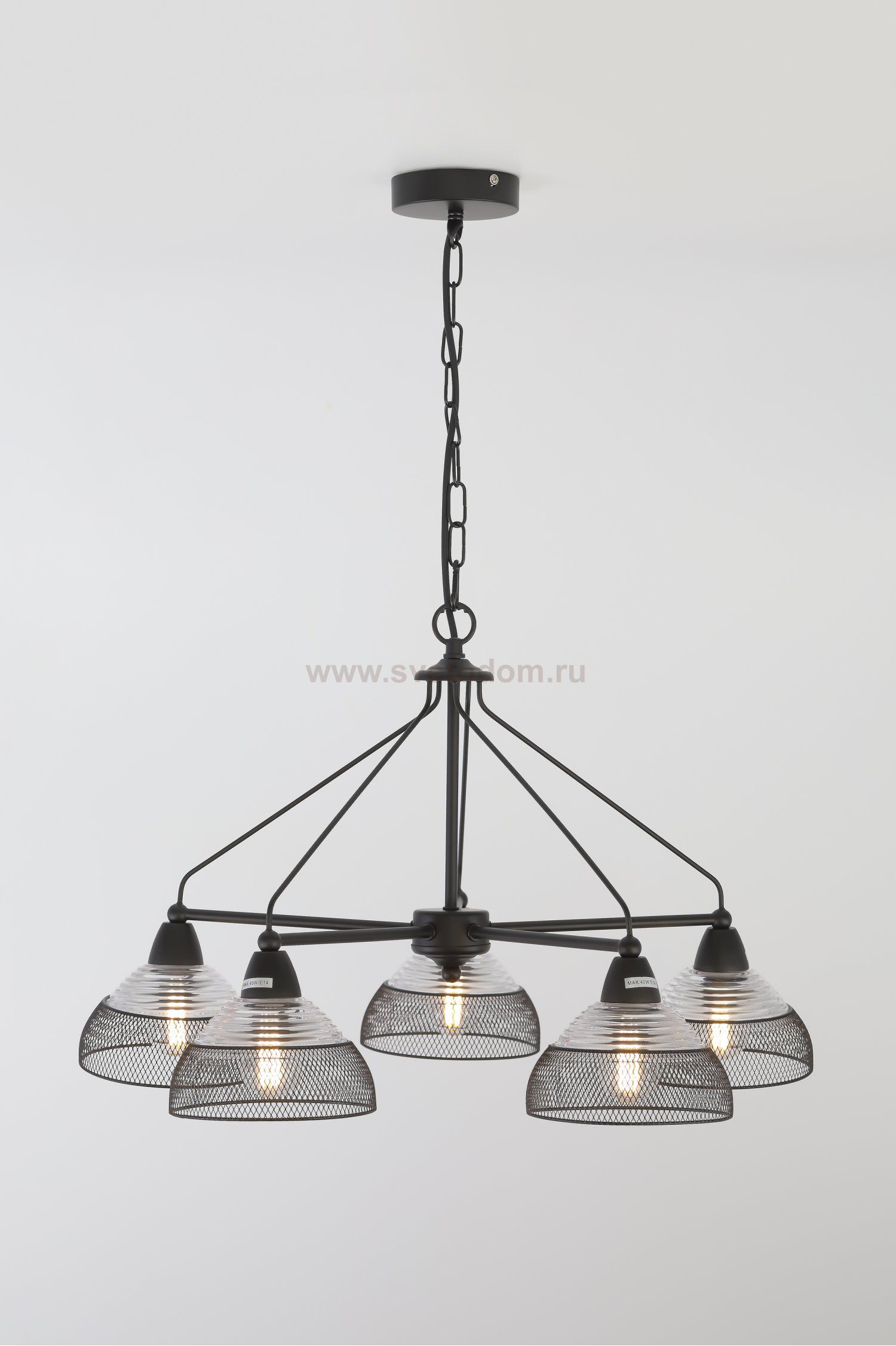 Люстра Rivoli Avda 5060-205 5 х E14 40 Вт лофт - кантри