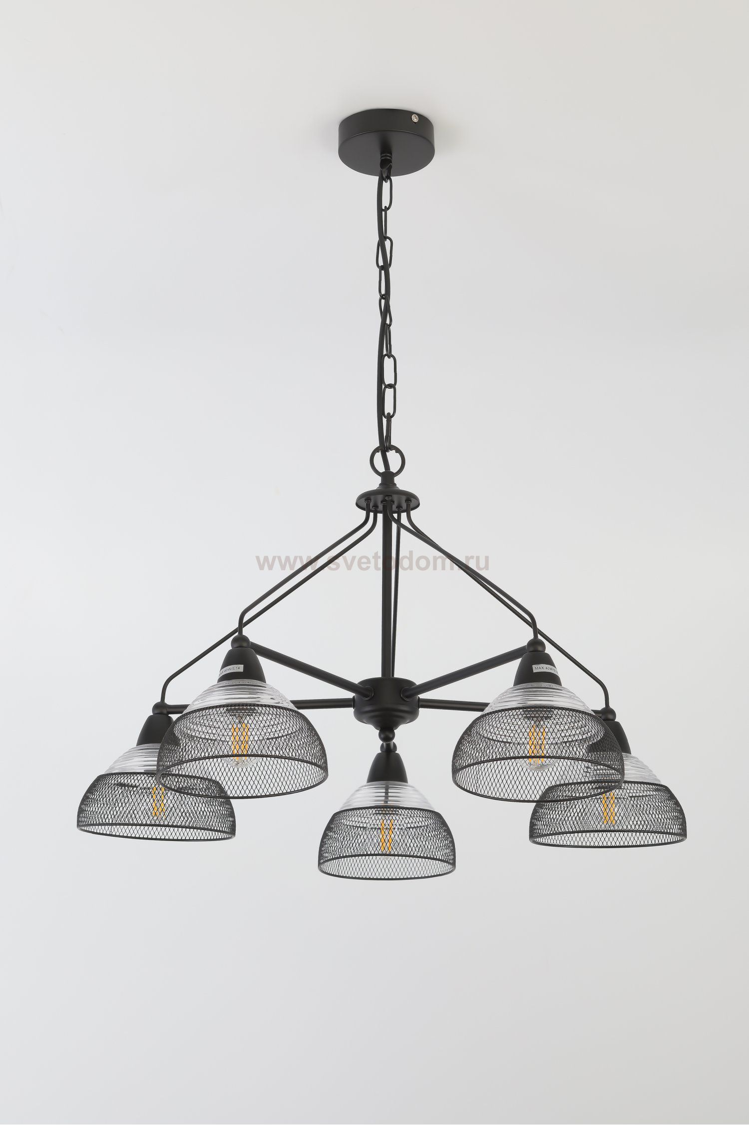 Люстра Rivoli Avda 5060-205 5 х E14 40 Вт лофт - кантри