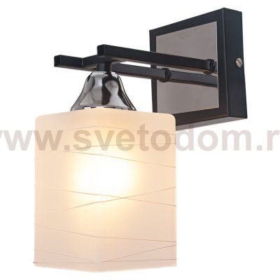 Настенный светильник Экономсвет 50611/1wCR+BK WT