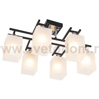 Люстра еврокаркас Экономсвет 50611/6CR+BK WT