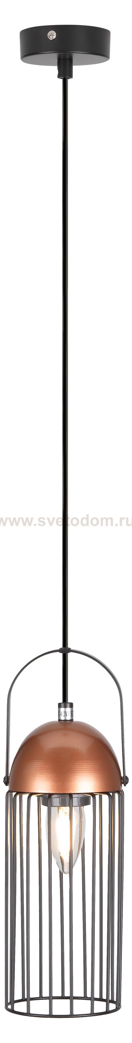 Светильник подвесной (подвес) Rivoli Anemon 5062-201 1 х E27 40 Вт лофт - кантри