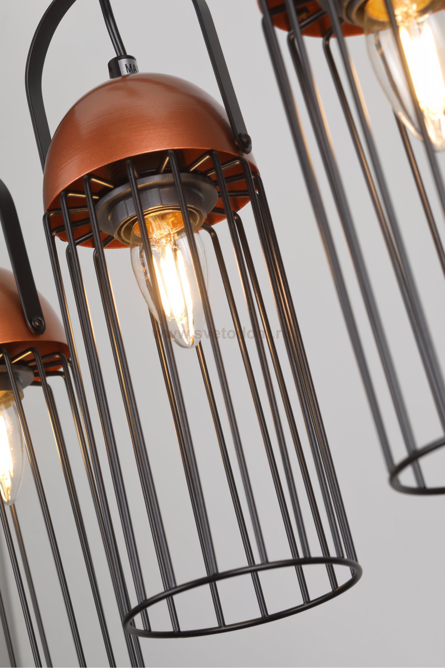 Светильник подвесной (подвес) Rivoli Anemon 5062-233 3 х E27 40 Вт лофт - кантри