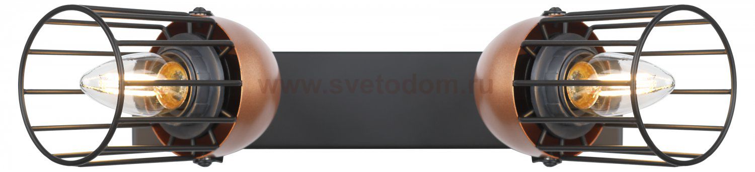 Светильник настенно-потолочный спот Rivoli Anemon 5062-702 поворотный 2 х E27 40 Вт лофт - кантри