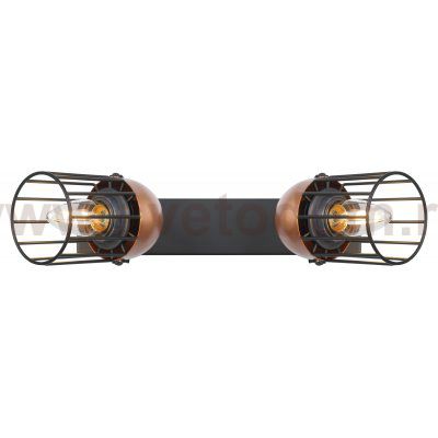 Светильник настенно-потолочный спот Rivoli Anemon 5062-702 поворотный 2 х E27 40 Вт лофт - кантри