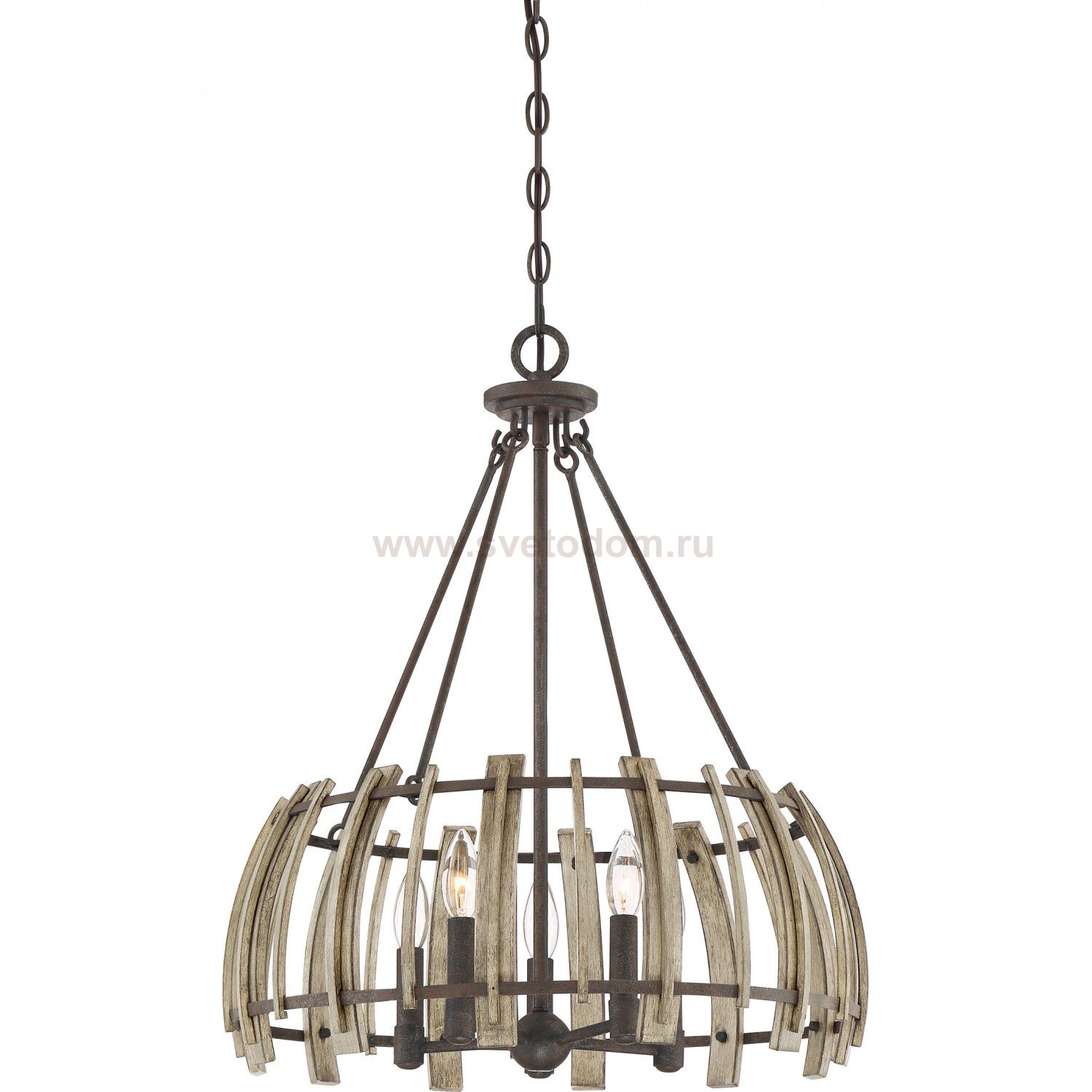 Люстра Natural concept QZ/WOODHOLLOW/5P WOOD HOLLOW