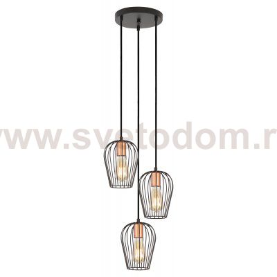 Светильник подвесной (подвес) Rivoli Atena 5063-203 3 х E27 40 Вт лофт - кантри
