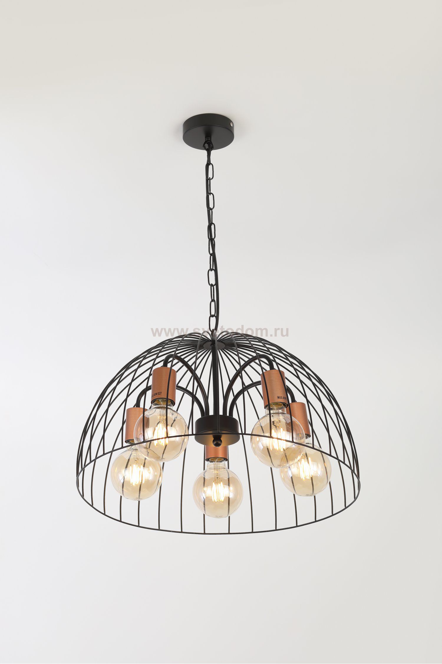 Люстра Rivoli Atena 5063-205 5 х E27 40 Вт лофт - кантри