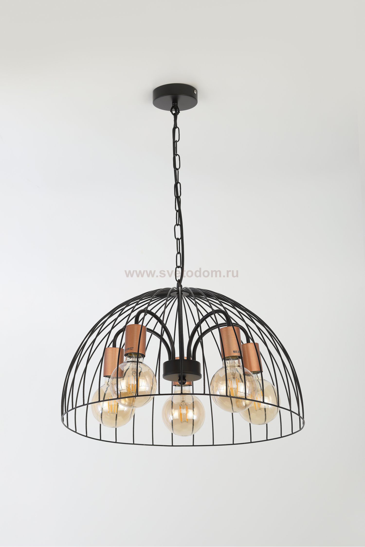 Люстра Rivoli Atena 5063-205 5 х E27 40 Вт лофт - кантри