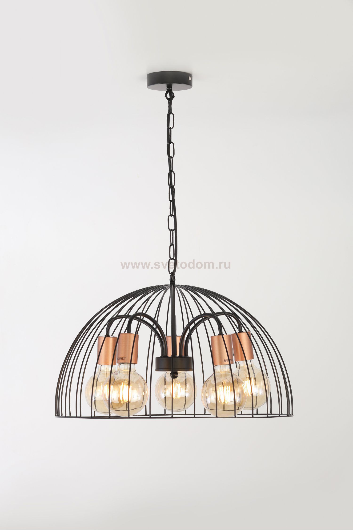 Люстра Rivoli Atena 5063-205 5 х E27 40 Вт лофт - кантри