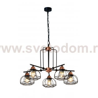 Люстра Rivoli Gekuba 5064-205 5 х E27 40 Вт лофт - кантри