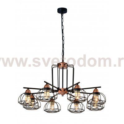 Люстра Rivoli Gekuba 5064-208 8 х E27 40 Вт лофт - кантри