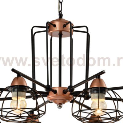 Люстра Rivoli Gekuba 5064-208 8 х E27 40 Вт лофт - кантри