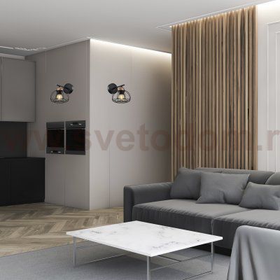 Бра светильник Rivoli Gekuba 5064-401 настенный 1 х E27 40 Вт лофт - кантри