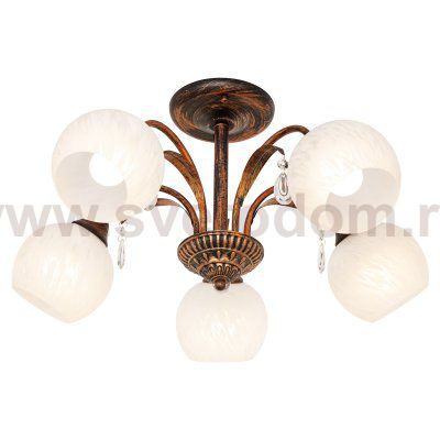 Светильник ЭкономСвет 50690/5BR WT