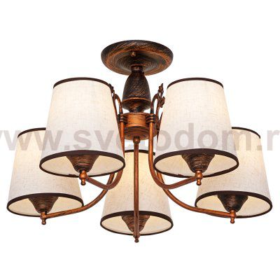 Светильник ЭкономСвет 50693/5BR BEG