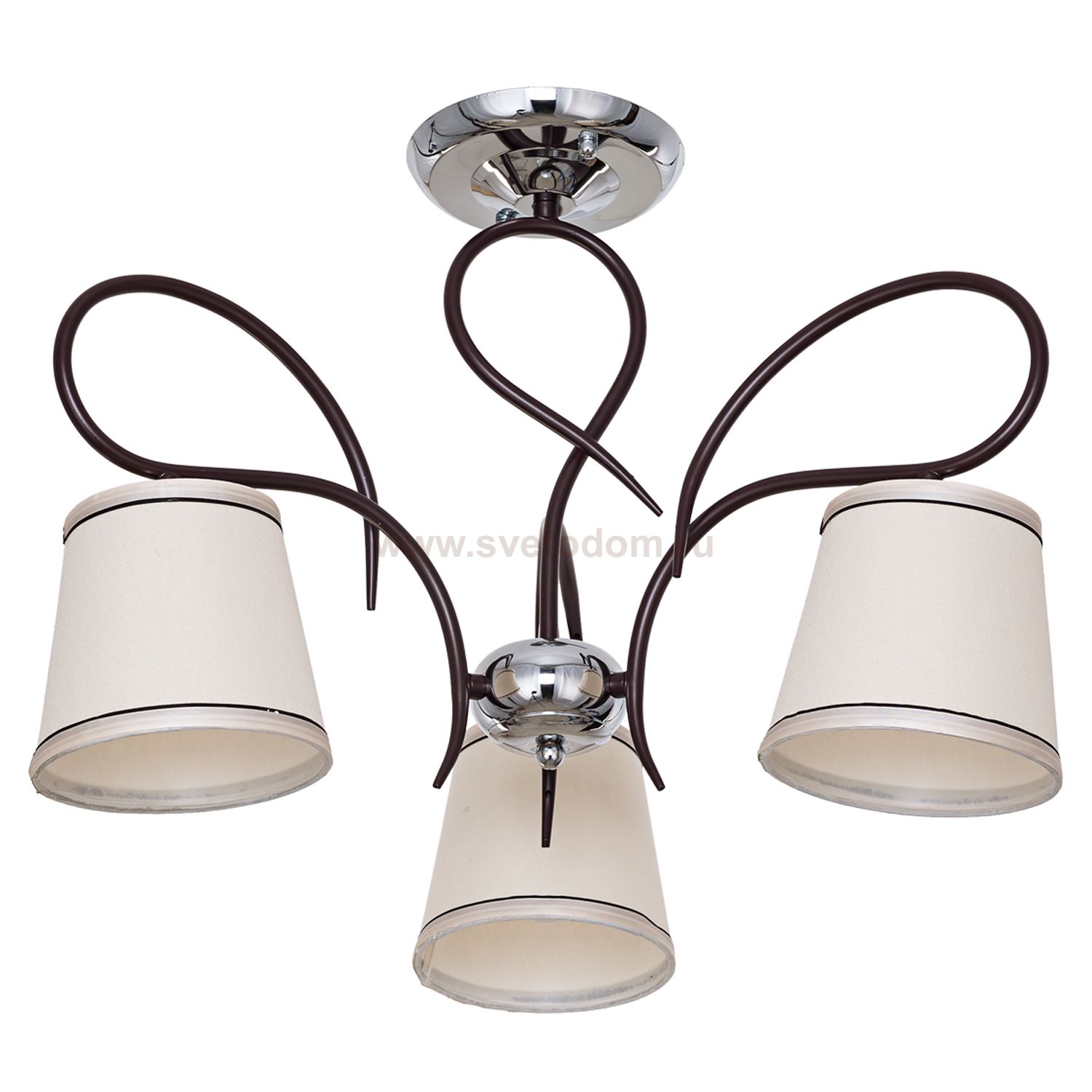 Светильник ЭкономСвет 50725/3CR+BR BEG