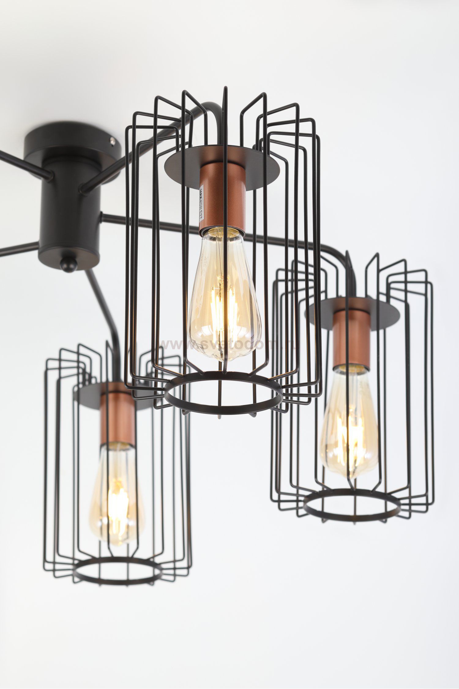 Люстра Rivoli Elke 5077-305 5 * Е27 40 Вт лофт кантри