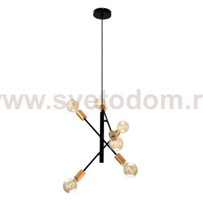 Люстра Rivoli Kerstin 5078-308 6 х Е27 40 Вт лофт - кантри