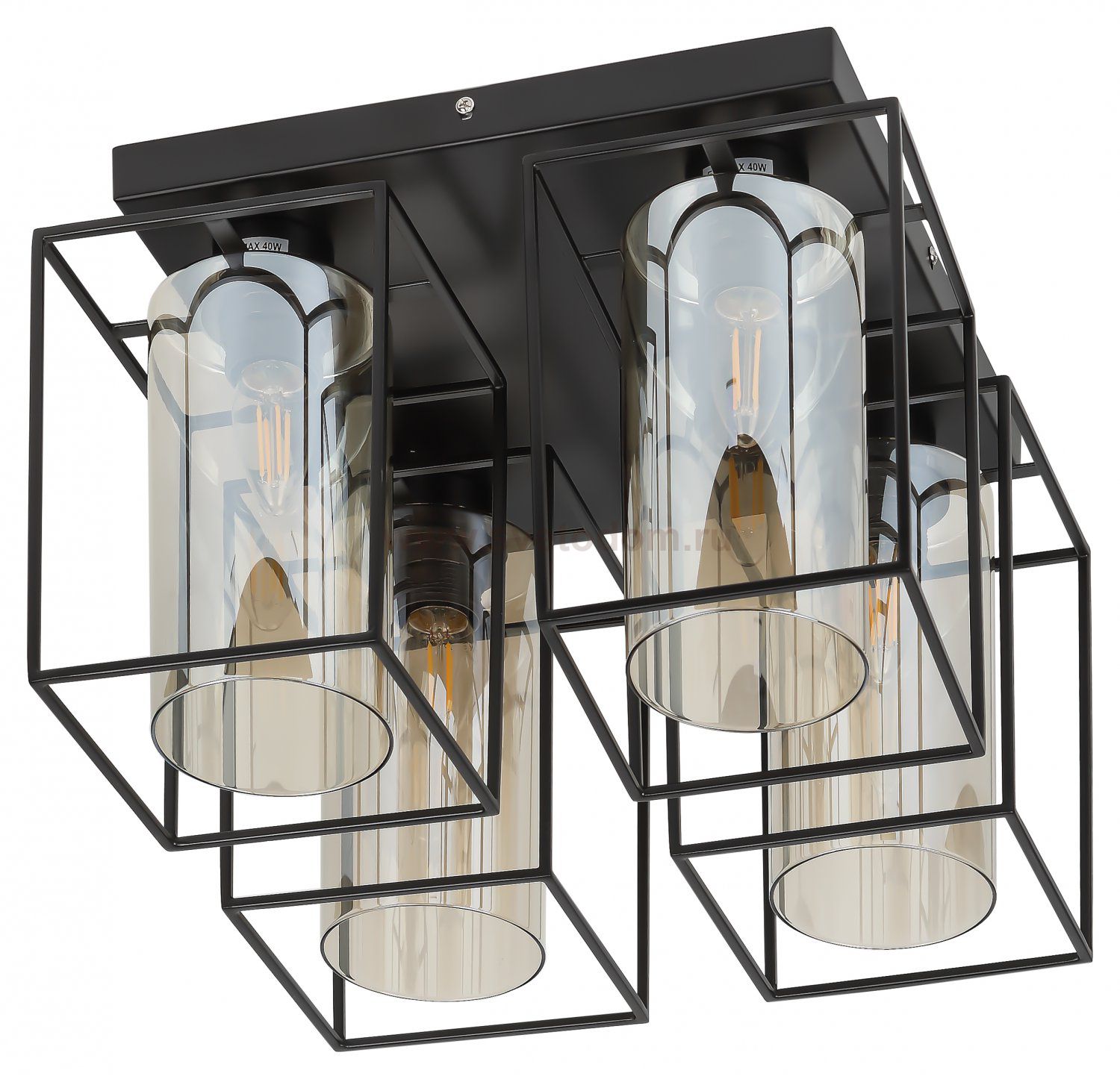 Светильник потолочный Rivoli Leonie 5081-304 4 * Е27 40 Вт лофт кантри