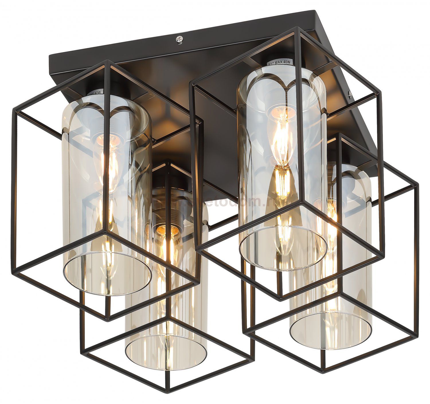 Светильник потолочный Rivoli Leonie 5081-304 4 * Е27 40 Вт лофт кантри