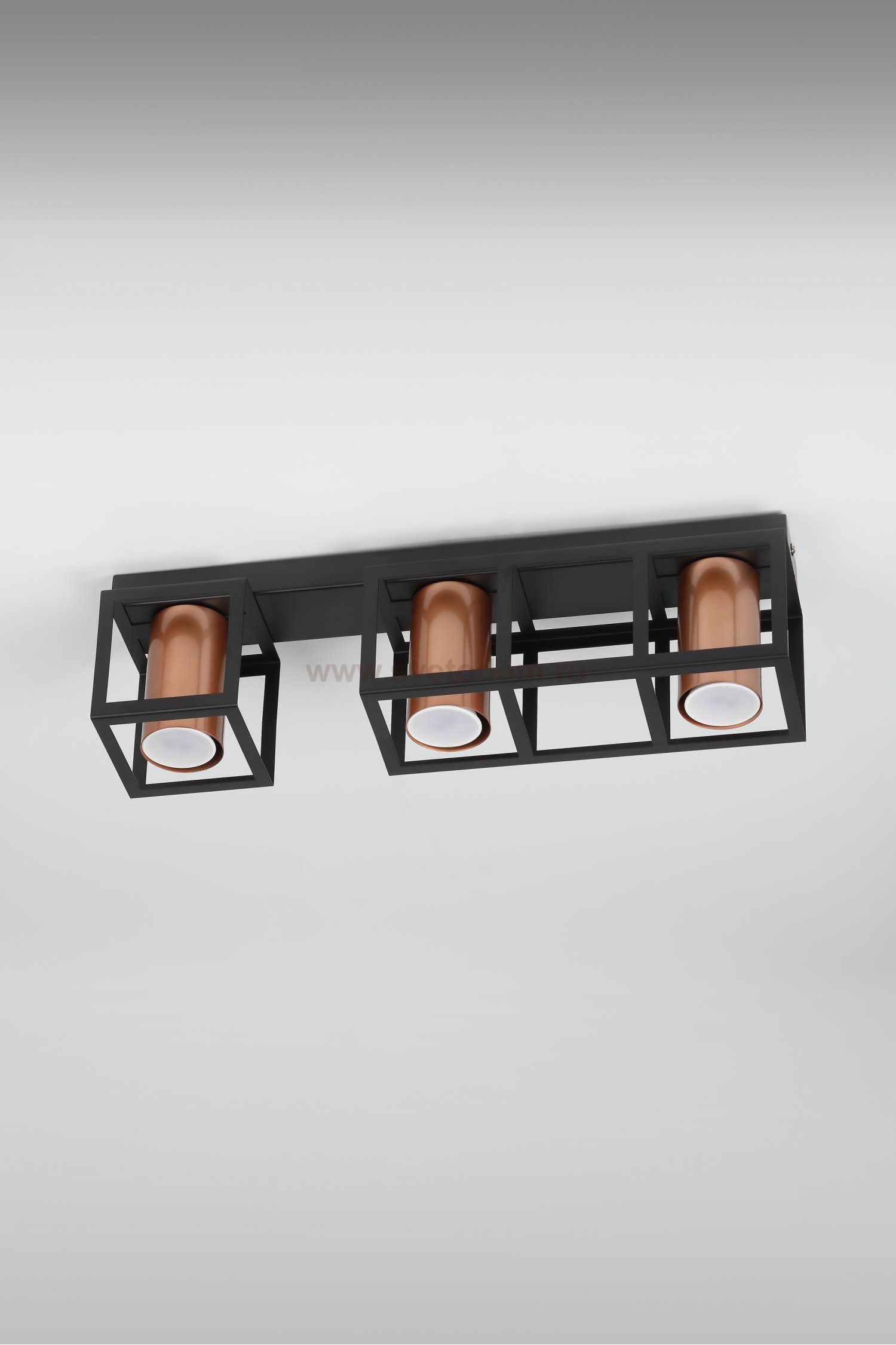 Светильник потолочный Rivoli Raffaela 5082-303 3 * GU10 25 Вт накладной для натяжных потолков лофт - кантри