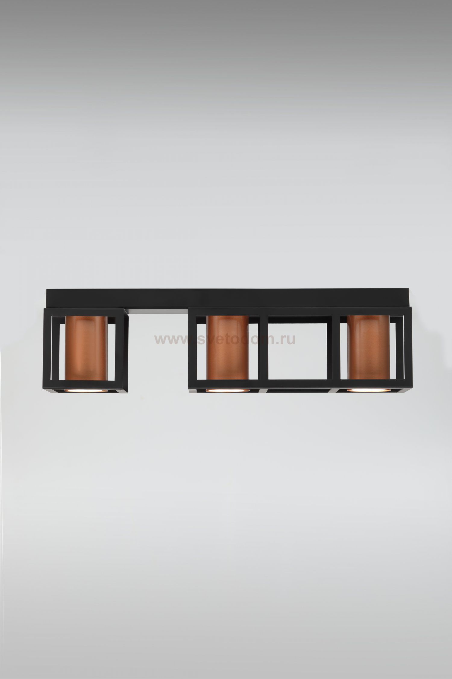 Светильник потолочный Rivoli Raffaela 5082-303 3 * GU10 25 Вт накладной для натяжных потолков лофт - кантри