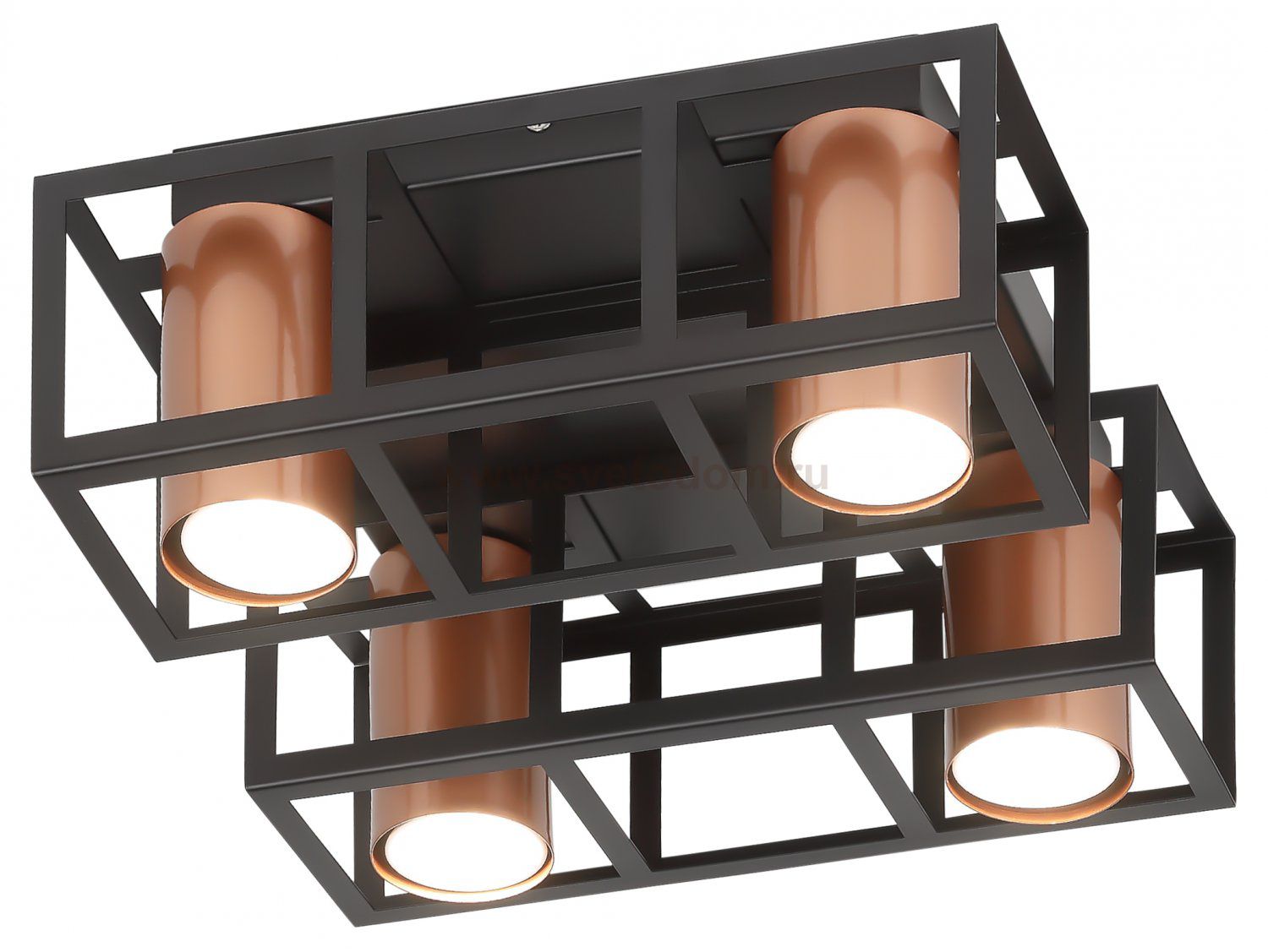 Светильник потолочный Rivoli Raffaela 5082-304 4 * GU10 25 Вт накладной для натяжных потолков лофт - кантри