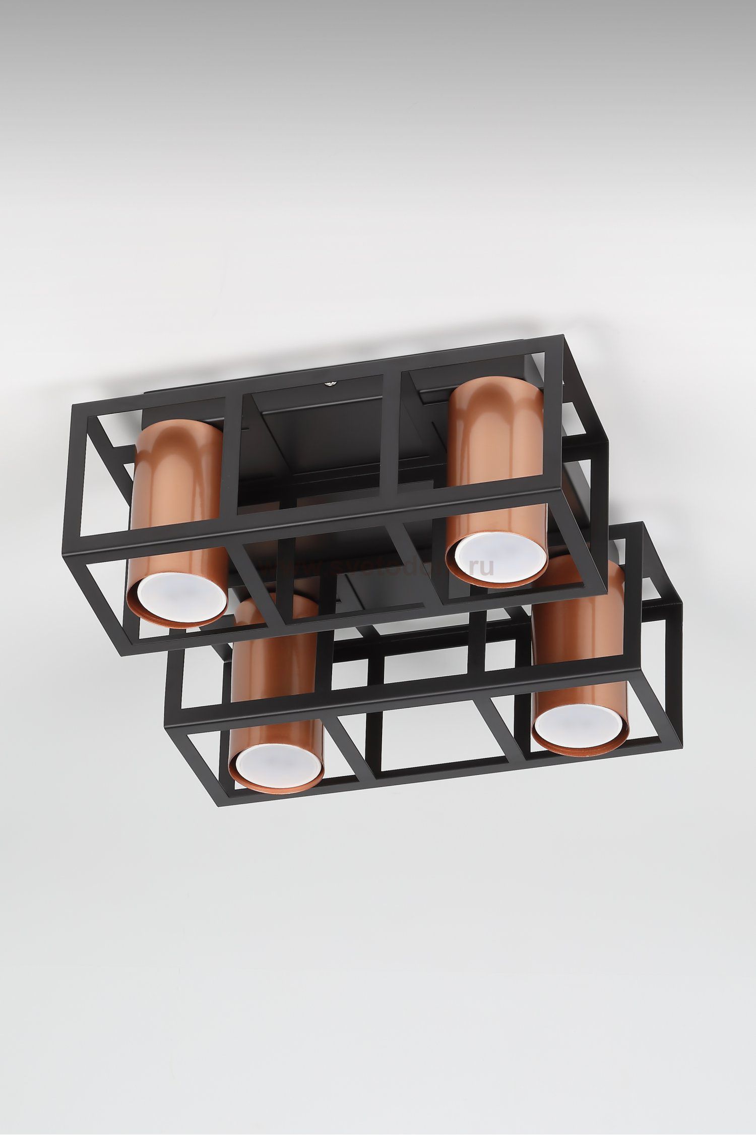 Светильник потолочный Rivoli Raffaela 5082-304 4 * GU10 25 Вт накладной для натяжных потолков лофт - кантри