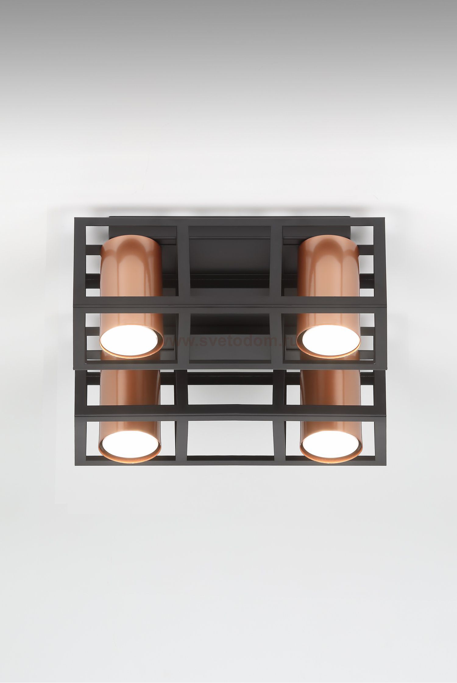 Светильник потолочный Rivoli Raffaela 5082-304 4 * GU10 25 Вт накладной для натяжных потолков лофт - кантри