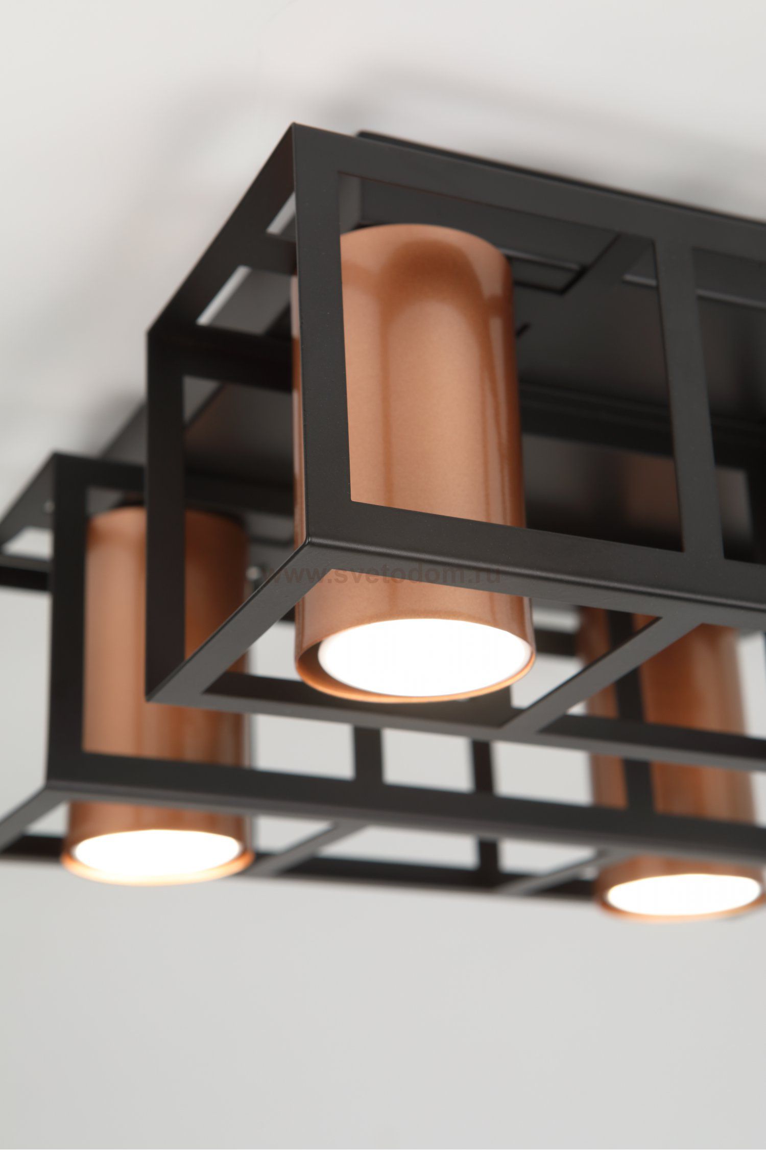 Светильник потолочный Rivoli Raffaela 5082-304 4 * GU10 25 Вт накладной для натяжных потолков лофт - кантри