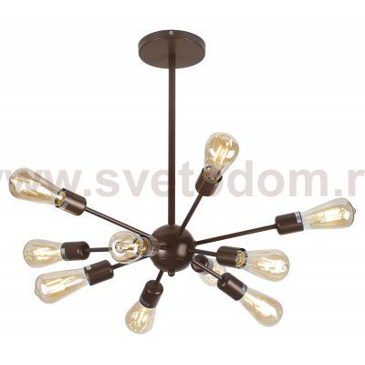 Люстра Rivoli Grethen 5083-310 10 * Е27 40 Вт лофт - кантри