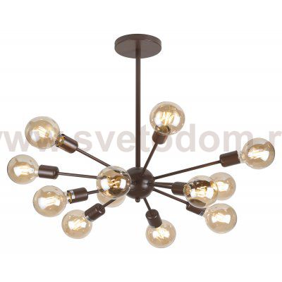 Люстра Rivoli Grethen 5083-312 12 * Е27 40 Вт лофт - кантри